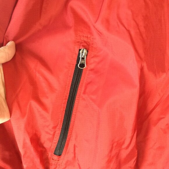 Champs Sport Full Zipper Closure Red Windbreaker Jacket Size XL - Picture 4 of 7